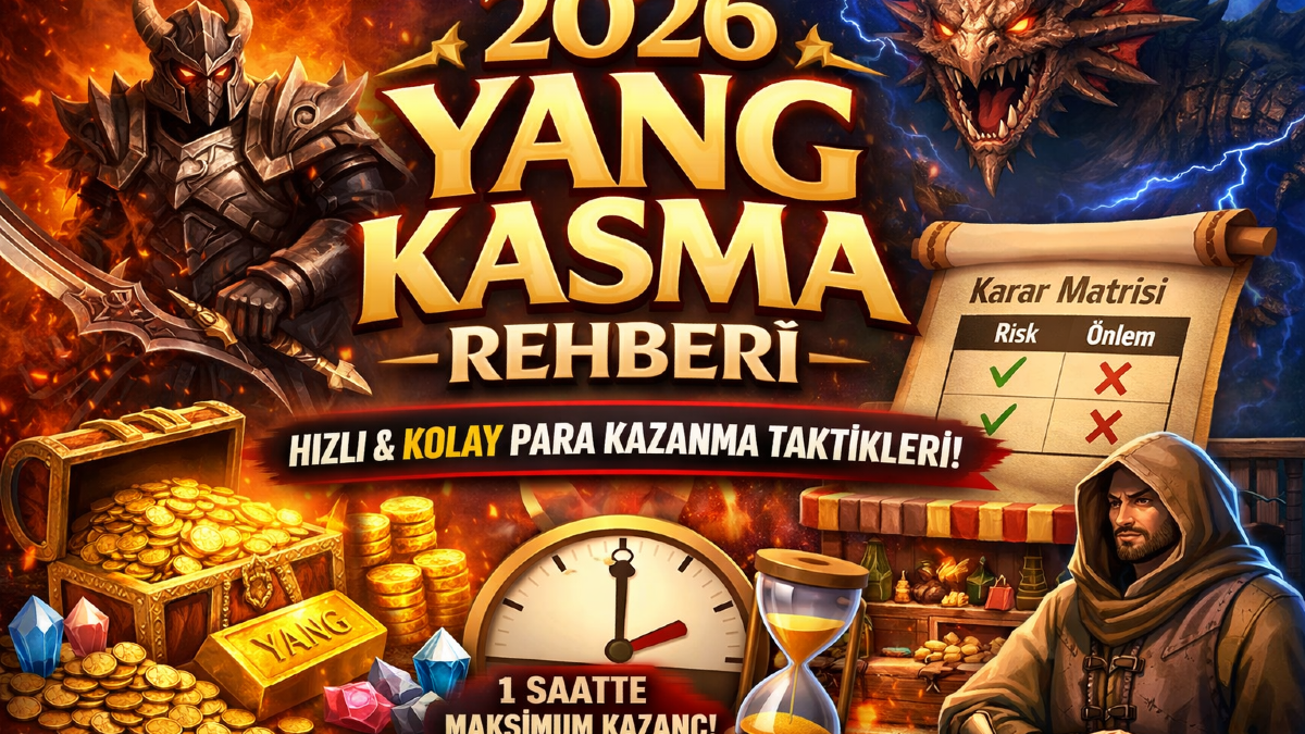 Metin2 Yang Kasma Yöntemleri 2026: Düşük/Orta/Yüksek Seviye En Kârlı Farm Rehberi