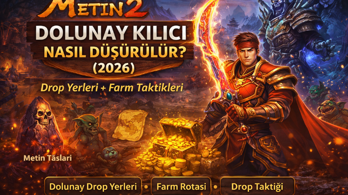 Metin2 Dolunay Kılıcı Nasıl Düşürülür? (2026) Drop Yerleri, En İyi Farm Rotaları ve Taktikler