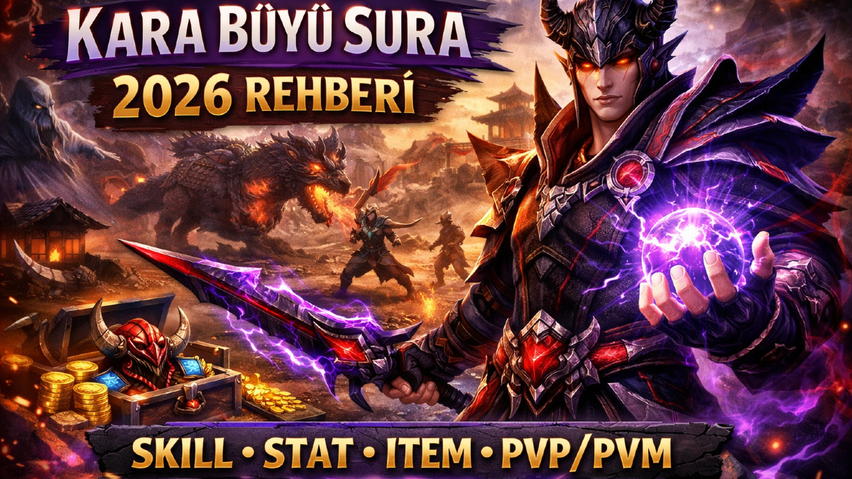 Metin2 Kara Büyü Sura Rehberi 2026: Skill Sırası, Stat Dağılımı, İtem–Efsun Dizimi ve En İyi PVM/PVP Bui