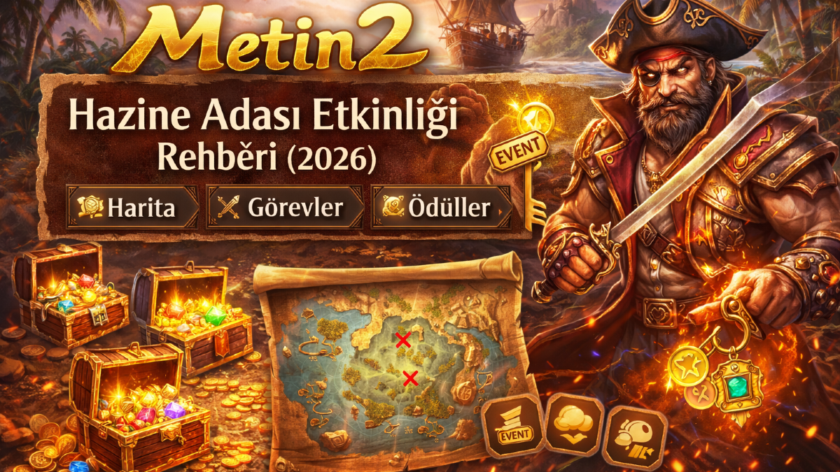 Metin2 Hazine Adası Etkinliği Rehberi (2026): Harita, Görevler ve Ödüller