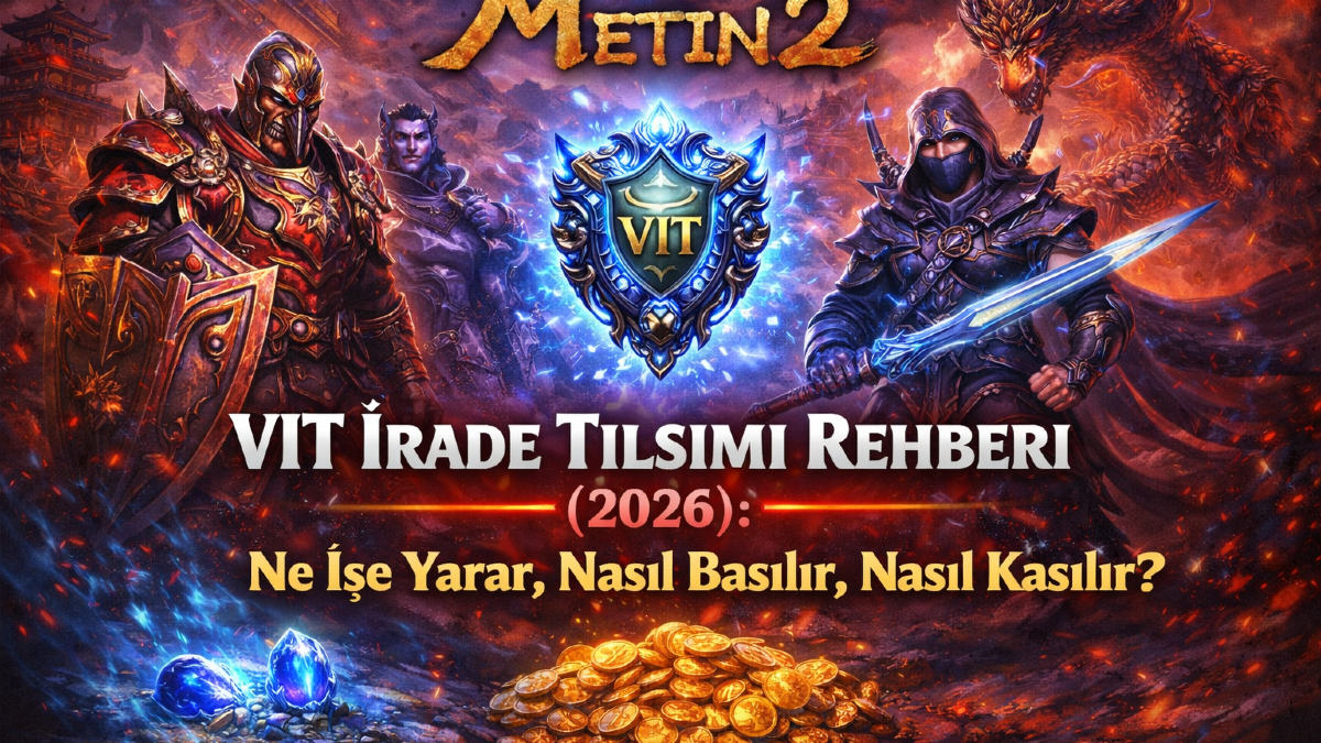 Metin2 VIT İrade Tılsımı Rehberi (2026): Ne İşe Yarar, Nasıl Basılır, Nasıl Kasılır?
