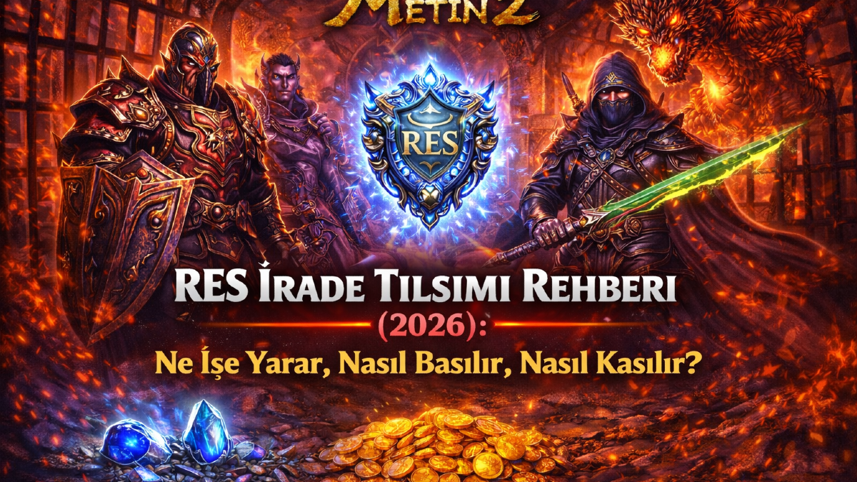 Metin2 RES İrade Tılsımı Rehberi (2026): Ne İşe Yarar, Nasıl Basılır, Nasıl Kasılır?