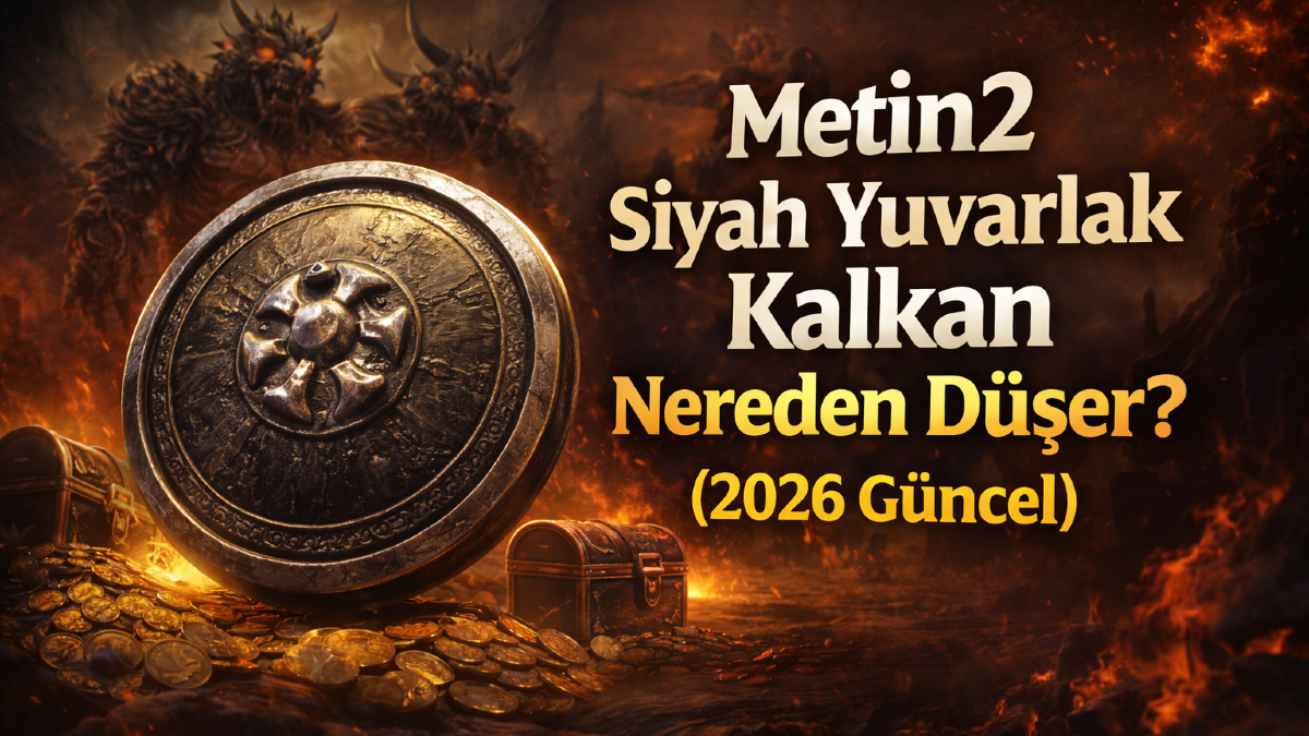 Metin2 Siyah Yuvarlak Kalkan Nereden Düşer? (2026 Güncel) Rehber